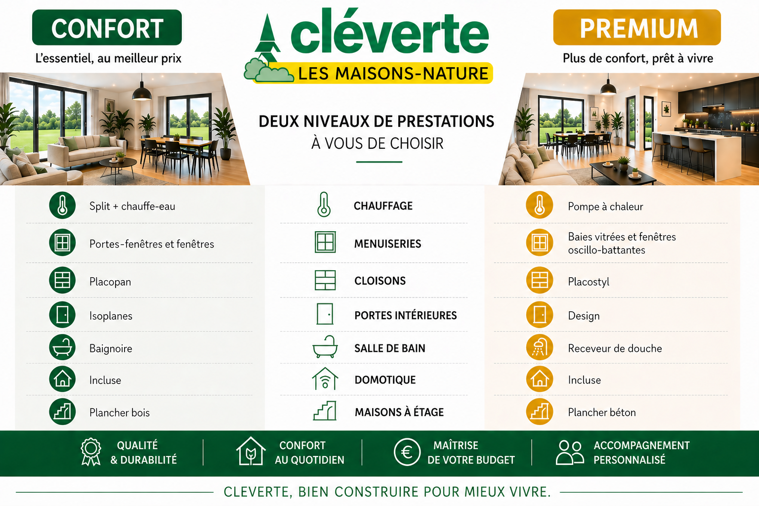 🏡 Confort ou Premium : quelle version choisir pour votre maison ?